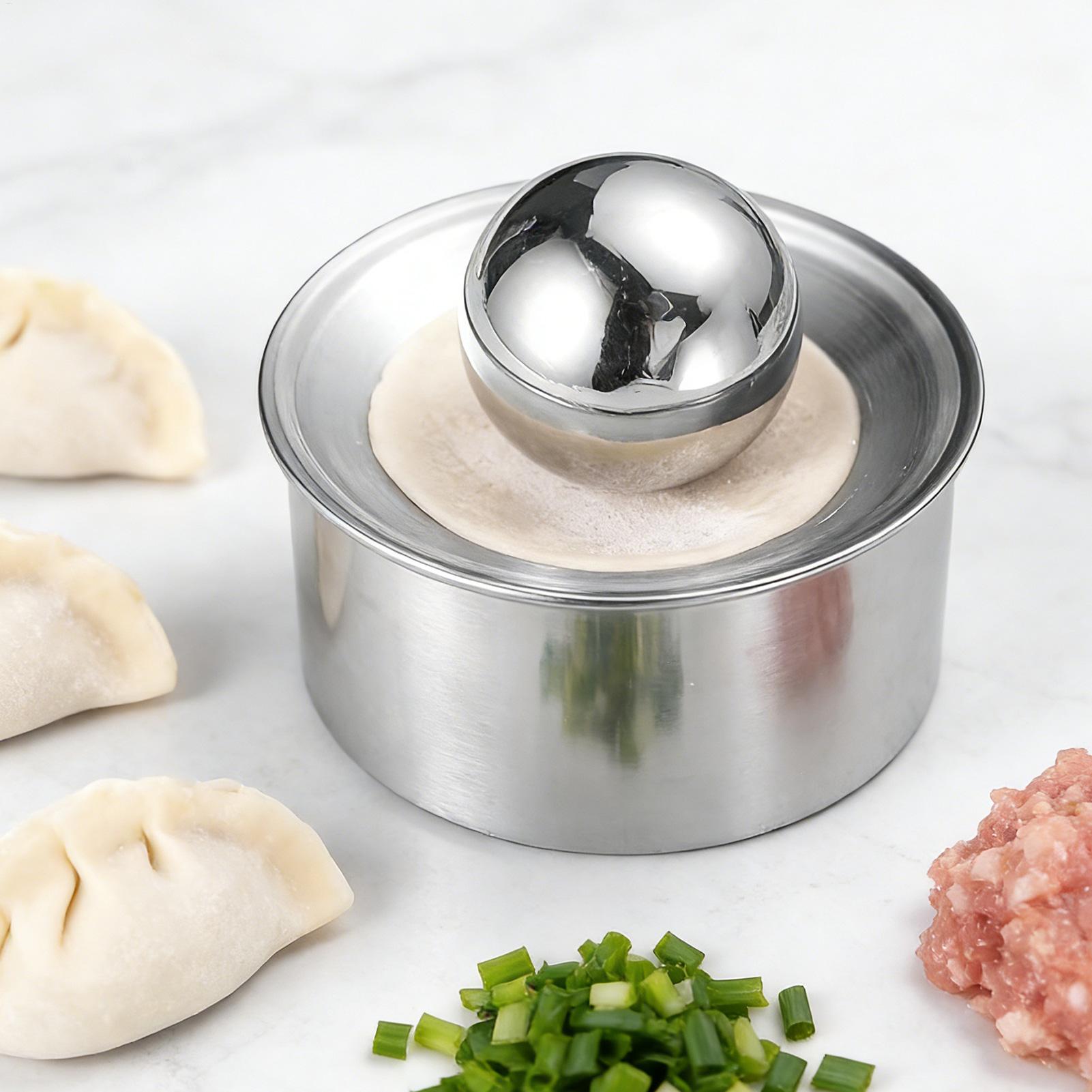 Commercial Kitchen Supplies - 手動餃子皮プレス機生地シートメーカーツール自家製餃子ラビオリエンパナーダパイパスタキッチンベーキング用