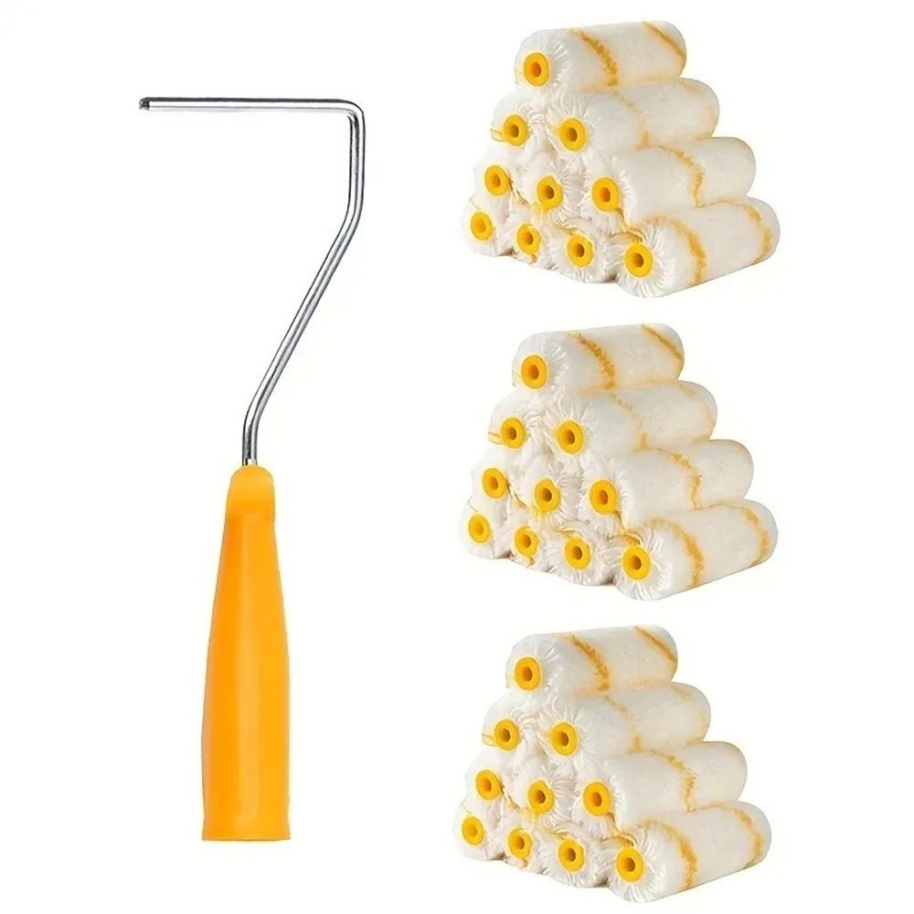 Commercial Kitchen Supplies - 11個入りペイントローラーブラシキット 壁塗装ツール プロ仕様の壁仕上げに ホテル/レストラン/商業用小型ローラーブラケット