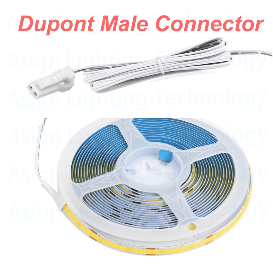 Commercial Kitchen Lights - 320LEDs/m COB ストリップライト デュポンインターフェース DC12V/24V 1m-5m