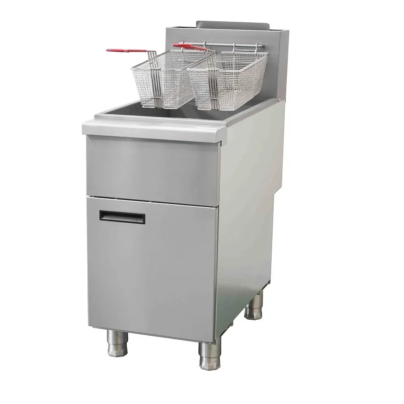 Commercial Kitchen Plumbing - 業務用厨房ガス式3槽フライヤー、レストラン向け、大特価販売中