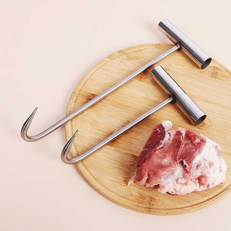 Commercial Kitchen Supplies - キッチン用Tハンドル肉骨抜きフック、ソーセージフック、ベーコン加工、肉屋、レストランバーベキューツール