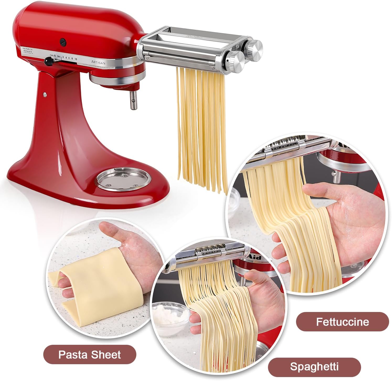 キッチンエイドミキサー3-in-1パスタローラーカッターアタ - Commercial Kitchen Supplies のレビューと価格