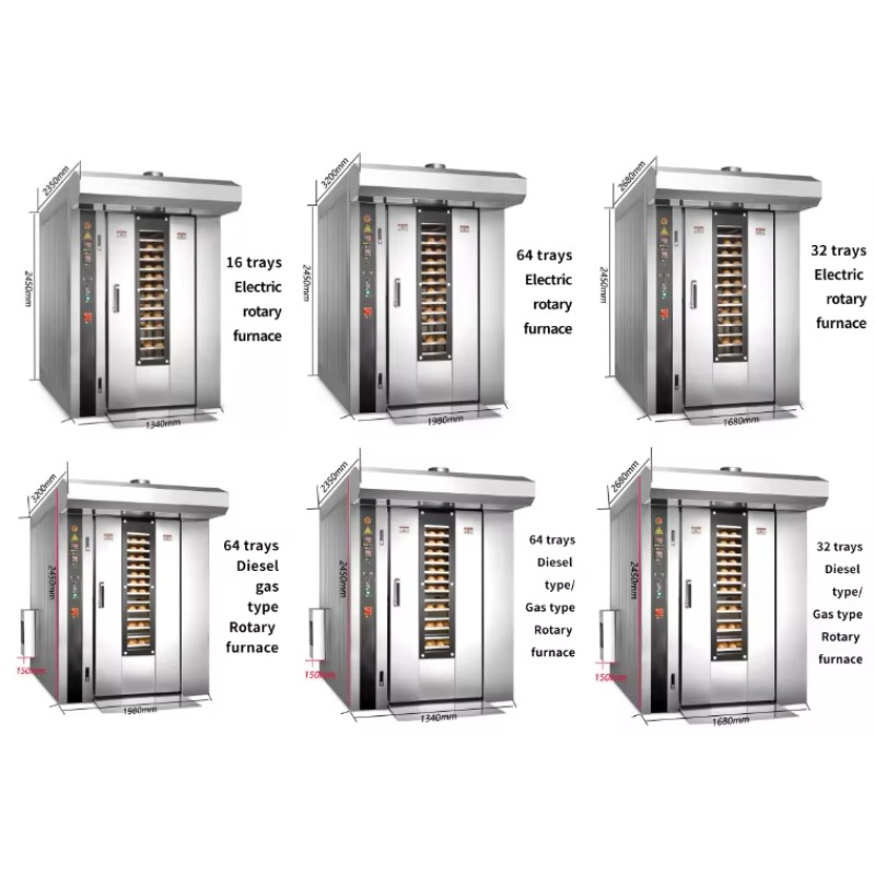 16/32/64段回転式パンラックオーブン、ベーカリー機器/ - Rotary Bakery Oven のレビューと価格