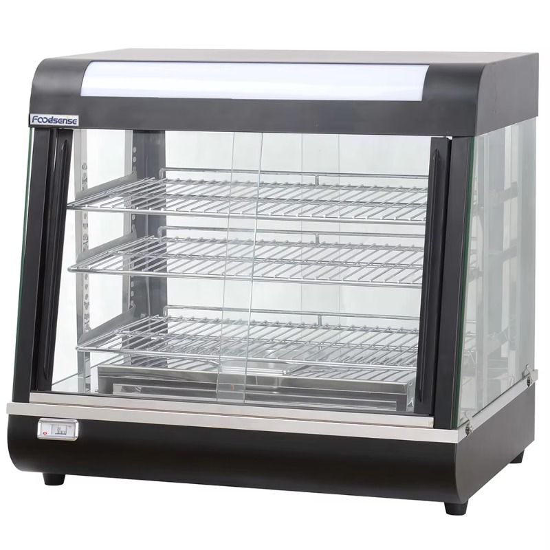 業務用断熱ステンレス製ディスプレイキャビネット、全面ガラス扉 - Commercial Kitchen Supplies のレビューと価格