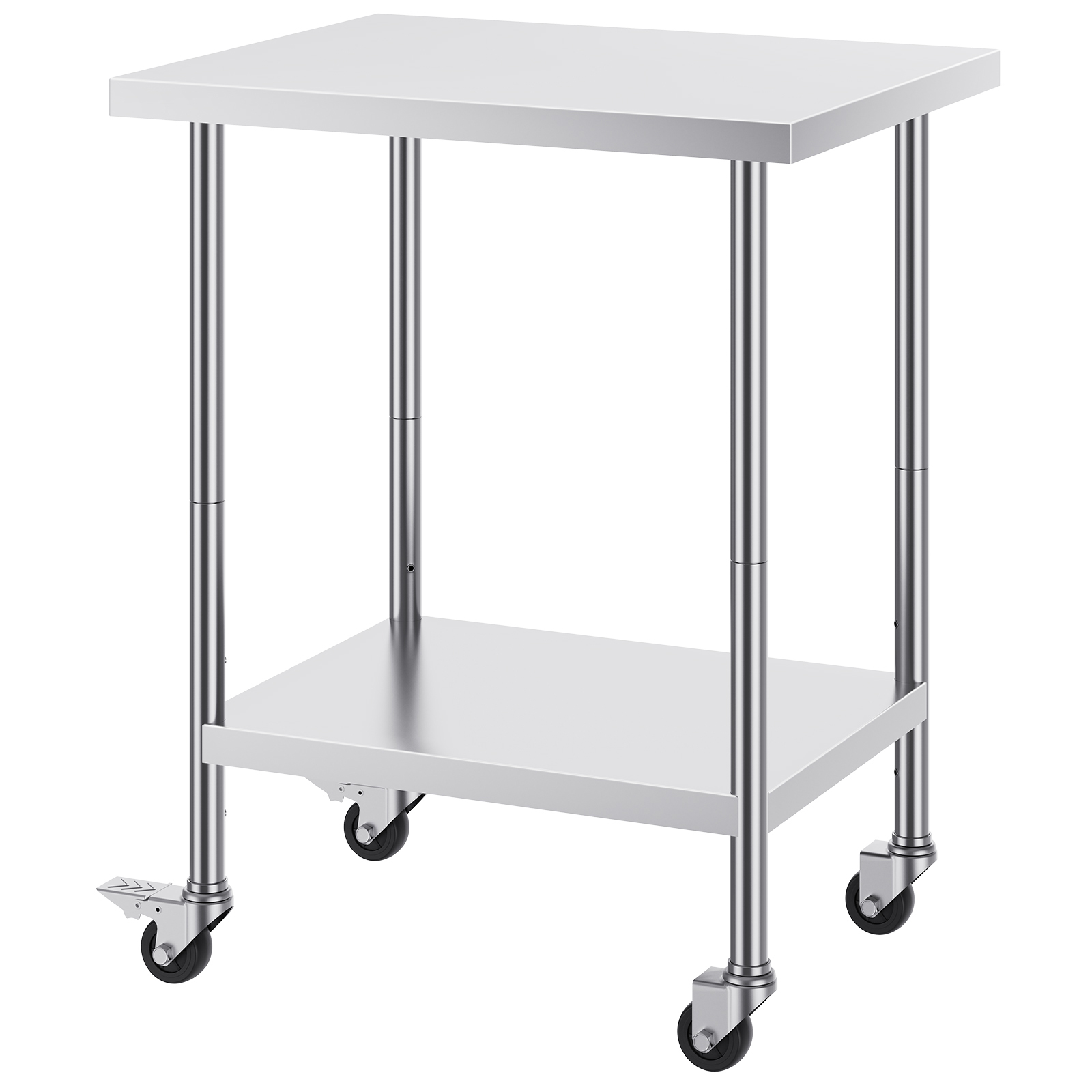SucceBuy ステンレススチール製作業テーブル ホイール - Commercial Kitchen Prep Table のレビューと価格