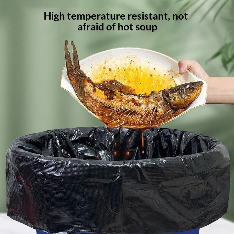 50枚入り 超厚手 高耐久 ブラックゴミ袋 耐破れ性 家庭  - Commercial Kitchen Supplies のレビューと価格