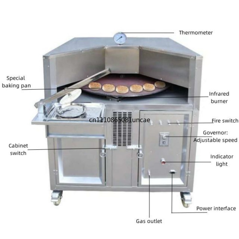 75‑130cm回転式パン電気・ガス式タンドリーオーブン、家 - Rotary Bakery Oven のレビューと価格