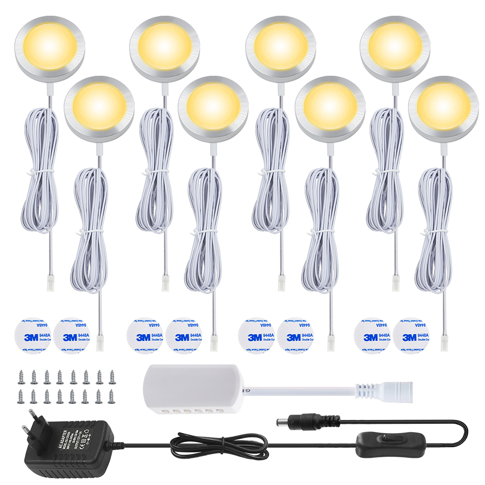 12V LEDアンダーキャビネットライトスイッチ電源キットコ - Commercial Kitchen Lights のレビューと価格