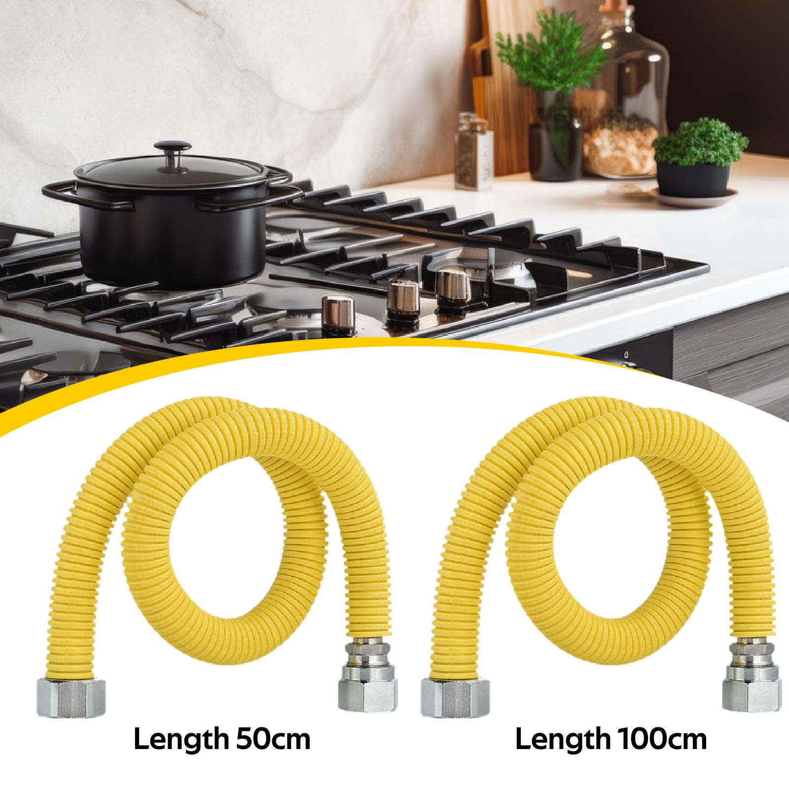 ガスホース部品キッチン簡単設置家庭用信頼性の高いステンレス鋼 - Commercial Kitchen Gas Line のレビューと価格