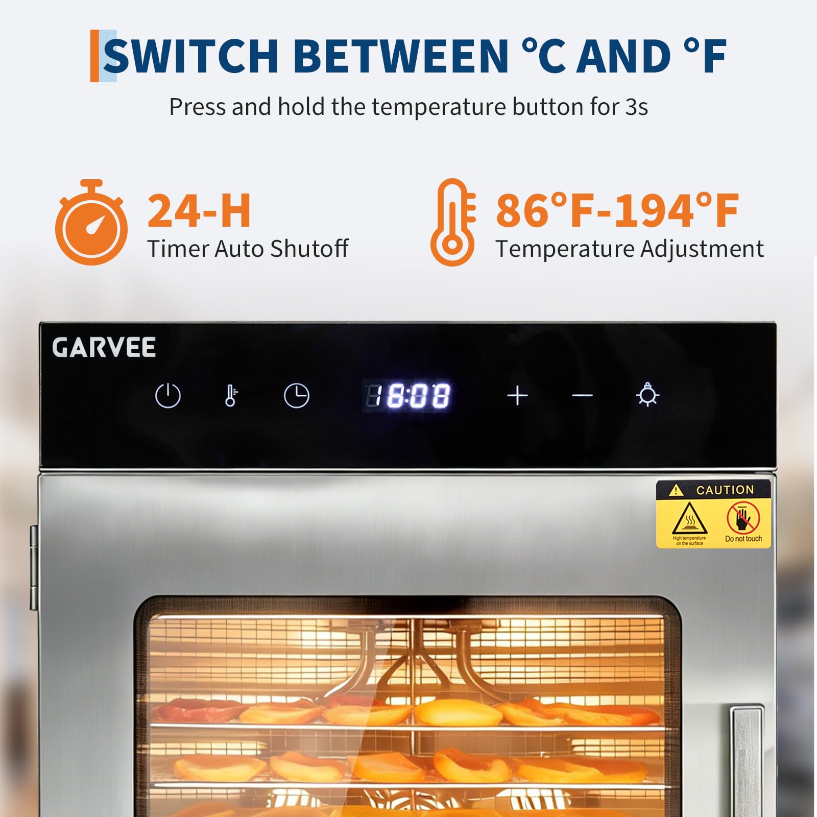 ステンレス製デジタルフードドライヤーマシン、10/12トレイ - Commercial Food Dehydrator のレビューと価格