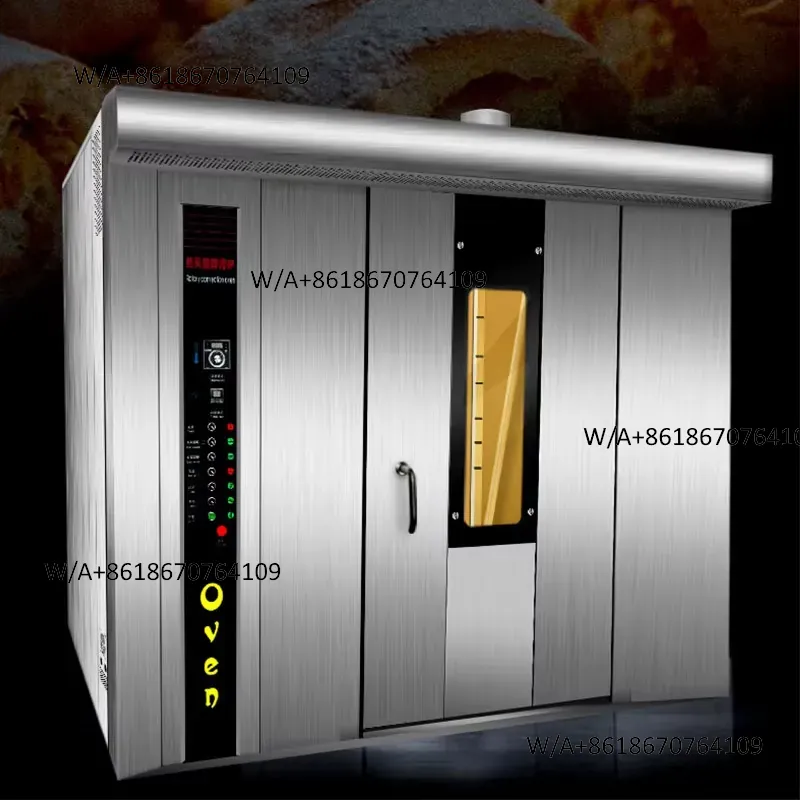 新しいステンレス製ベーカリー用オーブン。電気式で、64段のト - Rotary Bakery Oven のレビューと価格
