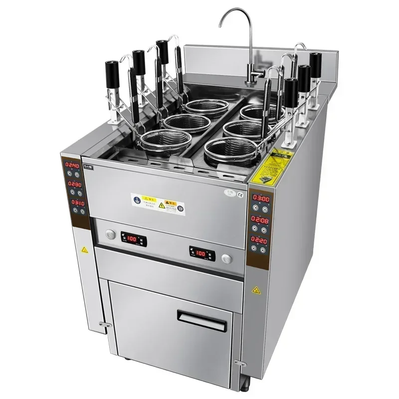 自動昇降式パスタクッカー（6バスケット付き）麺ボイラー 電気 - Commercial Kitchen Boiler のレビューと価格