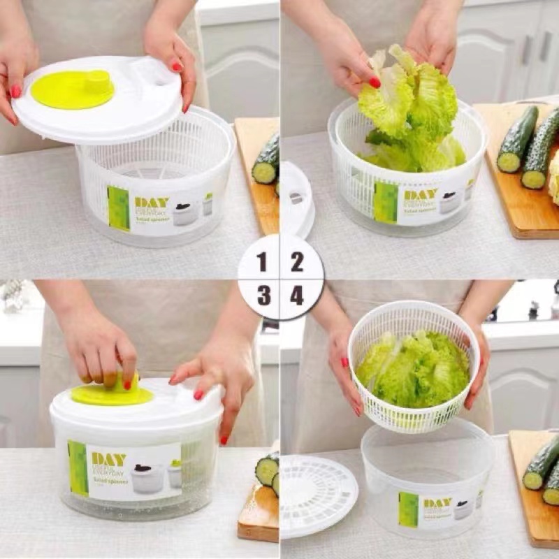 キッチン野菜洗浄用手回しスピナー、サラダ脱水機、二重層野菜水 - Commercial Food Dehydrator のレビューと価格
