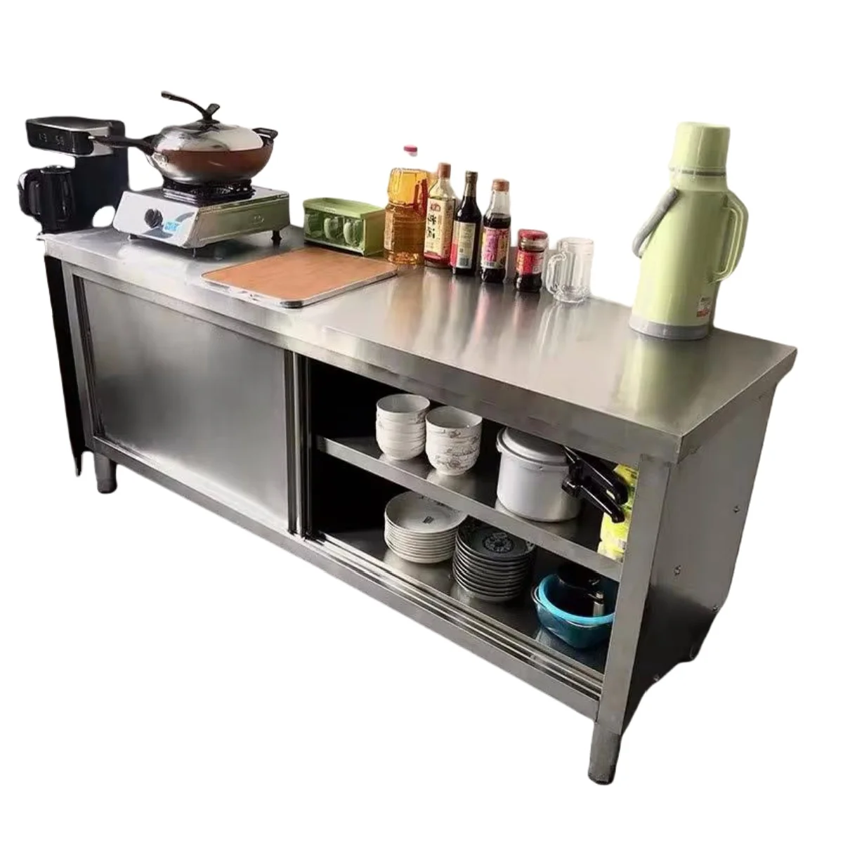 業務用多目的厨房機器 ステンレス製調理台 ステンレス製レスト - Commercial Kitchen Prep Table のレビューと価格