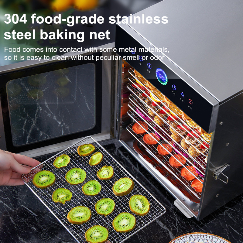 8段式ステンレス製食品乾燥機、デジタルサーモスタット 30‑ - Commercial Food Dehydrator のレビューと価格