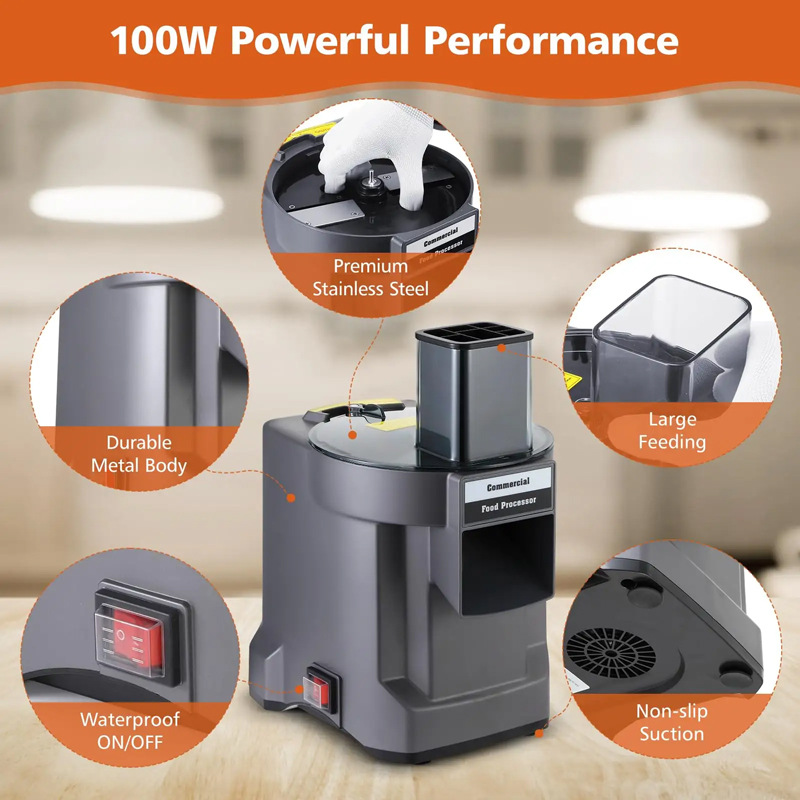 電動野菜カッター 5 in 1 野菜チョッパー フードプロセ - Commercial Kitchen Plumbing のレビューと価格