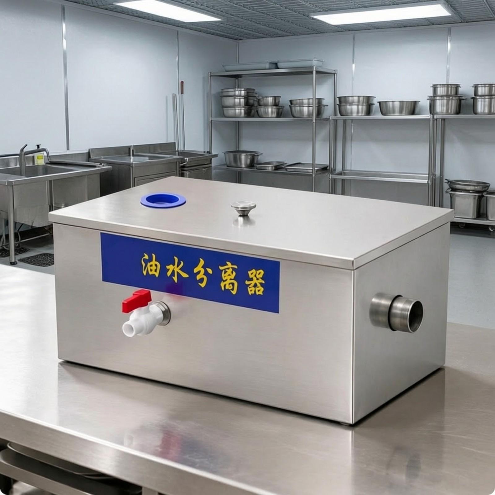業務用排水管用、安全な蓋付きのステンレス製油水分離器（キッチ - Commercial Kitchen Plumbing のレビューと価格