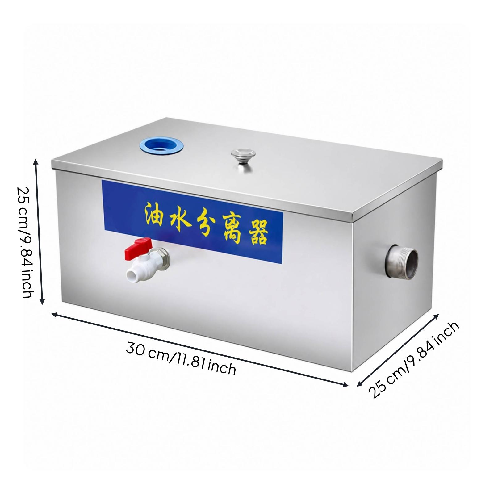 業務用排水管用、安全な蓋付きのステンレス製油水分離器（キッチ - Commercial Kitchen Plumbing のレビューと価格