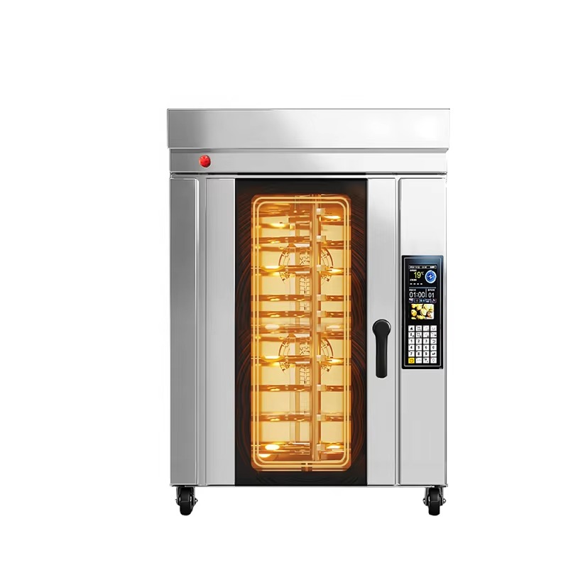 カスタム新型5層ステンレス鋼電気回転式ラックオーブン220V - Rotary Bakery Oven のレビューと価格