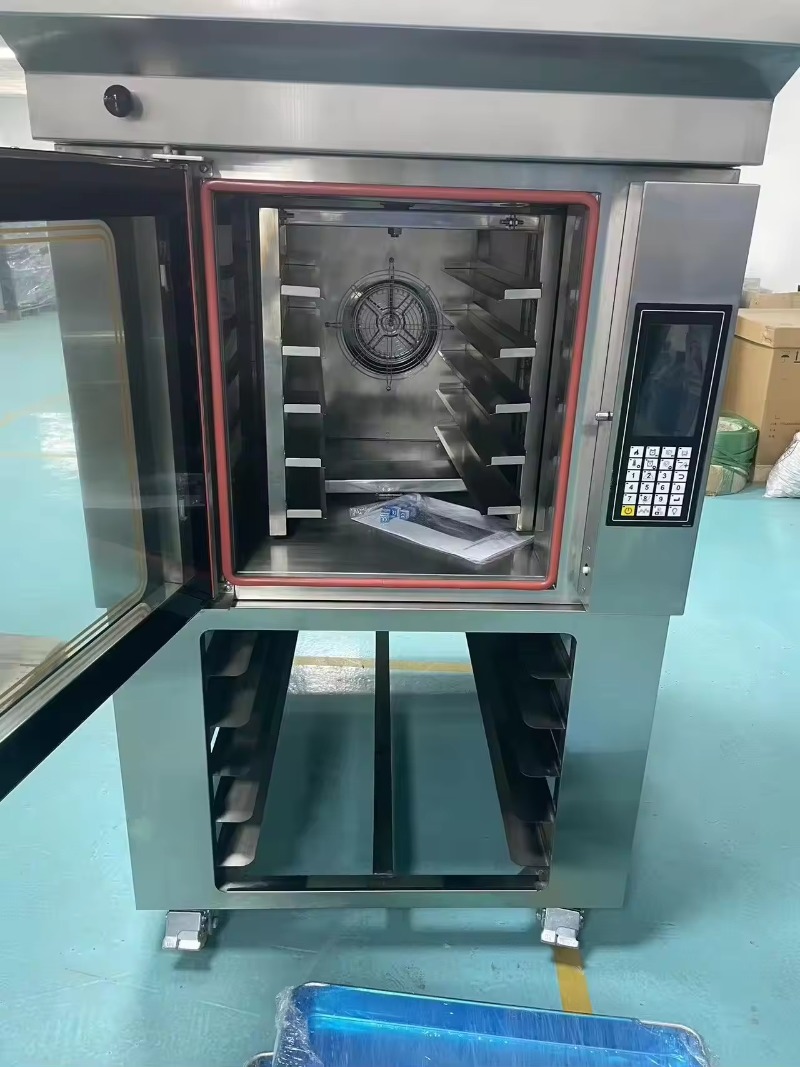 カスタム新型5層ステンレス鋼電気回転式ラックオーブン220V - Rotary Bakery Oven のレビューと価格
