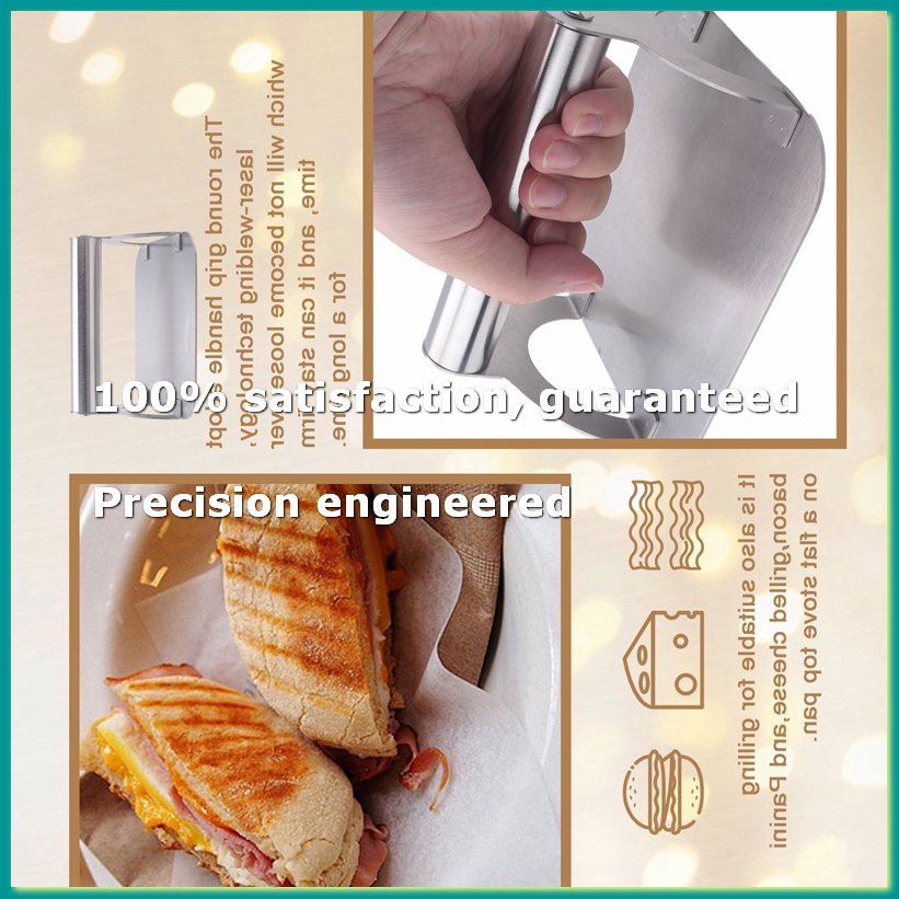 キッチンステンレススチールステーキウェイト/ハンドル付きベー - Commercial Kitchen Kitchen のレビューと価格
