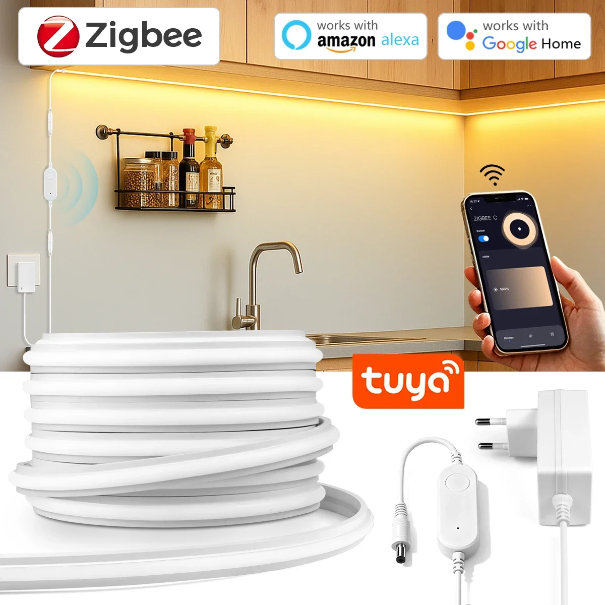 Zigbee 3.0 24V ネオン LED ストリップライ - Commercial Kitchen Lights のレビューと価格