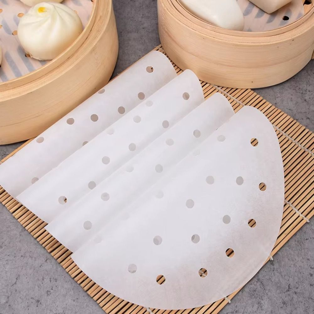 100 個蒸し紙蒸しパンペストリーノンスティック紙点心パンベ - Commercial Kitchen Supplies のレビューと価格