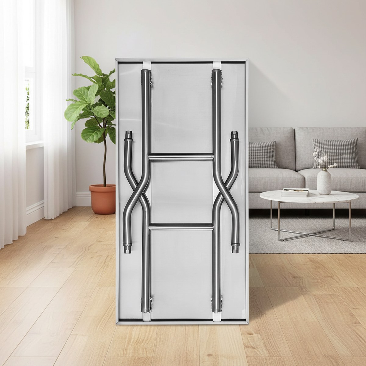 頑丈なステンレス製折りたたみ式調理台 24x48インチ 業務 - Commercial Kitchen Prep Table のレビューと価格